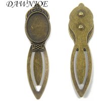 18x25mm oval Vintage Handmade Bookmark Cabochon Tray Base Bookmark Blank Setting DIY Making Supplies for Jewelry components