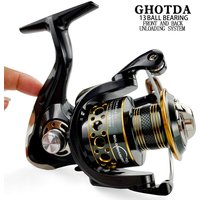 Fishing Spinning Reel Metal Spool 5.2:1/4.7:113BB Ball Bearings Carp Fishing Reel BK2000-7000 Metal Line Cup Sea Tackle