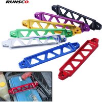 Aluminum Car Battery Fasten Bracket Holder Battery Tie Down Brace For Honda Nissan