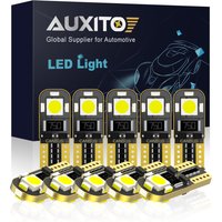 10x Led Car Lamp T10 W5W Led Bulb Interior Reading Dome Light No Error 12V Super Bright for Nissan bmw mini Renault Opel Peugoet
