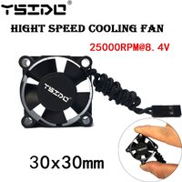 YSIDO 30mm 35mm 40mm 50mm RC Car Motor Cooling Fan for 1/8 1/10 1/12 540 550 4068 4274 Brushless Motor