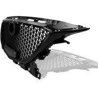 Black Upper Bumper Hood Mesh Grid Racing Grill Front Grille For Mazda 3 Axela 2014 2015 2016