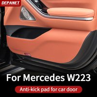 Door kick pad for 2021~2025 Mercedes w223 S series 400 450 550 480 accessories