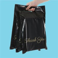 50pcs/Lot New Gold Black Handle Express Bag Tote Mailing Bag Courier Bags Self-Seal Adhesive Waterproof Poly Envelope