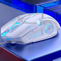 G5 souris de jeu filaire muet rétro-éclairage rvb souris mécanique silencieuse 6 touches 3200 DPI rvb e-sport souris pour ordinateur portable Gamer