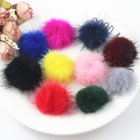 5/10pc 2.5cm 3cm 4cm Diy Pompon Mink Fur Balls Pompoms for Ring Keychain Shoes Hats Fluffy Pom Pom Diy Crafts Accessories Materi