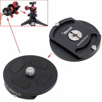 iShoot Tripod Head Mount Converter Quick Release Adapter for Cantilever Fluid Ball Head, Arca-Swiss Fit Quick Release Plate