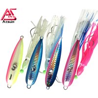 AS Inchiku Slow Jig Lure Fishing 80g100g120g150g200g250g Bottom Pesca Seabass Bait Luminous Metal Octopus Skirt Squid Angler
