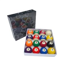 American Standard Adult Billiard Ball Set, Durable Synthetic Resin Pool Ball, Full Size, 16 Ball, 52.5mm, 57.2mm
