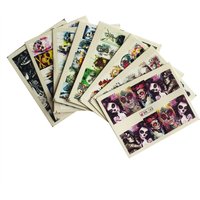 8Pcs Halloween Nail Art Sticker Set Sexy Skull Bone Water Transfer Decals Nails Foil Manicure Decoration Tattoo Tips