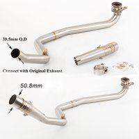 Motorcycle Exhaust Escape Decat Pipe Slip On For Honda NC700X NC700S NC750X NC750S NC 750 DCT 2012 - 2020 Front Middle link pipe