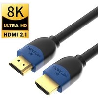 Câble HDMI 2.1 MOSHOU 8K/60Hz 4K/120Hz 48Gbps Câble HDMI ultra-rapide pour PS5 Xbox Samsung TV