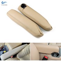For Land Rover Discovery 3 4 04-16 For Range Rover Sport 05-13 2pcs Car Side Seat Armrest Handle Leather Cover Decor Beige