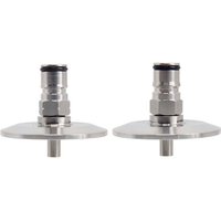 2"Tri Clamp to Ball Lock Post, SS304 Sanitary Brewer Fitting, 64mm OD ferrule