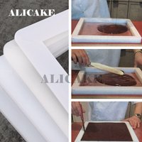 Transparente, abnehmbare Acryl-Schokoladenformen mit 5/6 mm Dicke für manuelle Schokoladenherstellung – Quadratische Schokoladenformen für Kuchendekoration