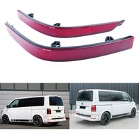 ANGRONG – paire de réflecteurs de pare-chocs arrière gauche et droit, lentille rouge, sans lumière, adaptés à VW Transporter T6 2015 +