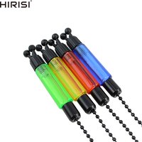 Hirisi Carp Fishing Hangers Bobbins Swingers Indicators Fishing Alarm Swinger Steel Chain 4 Color Bite Alarm Fishing Tools