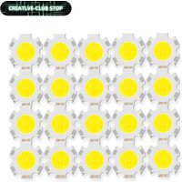 20pcs a lot High Power LED COB Light Bulb 250mA Size 20MM 3W 5W 7W 10W LED Source Chip Light Lamp SpotLight Downlight Lamps DIY