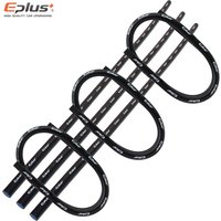 Universal 4 Layers Silicone Tubing Hoses Straight Connector Adapter 1 Meter Car Engine High Temperature Silica Gel Tube Black