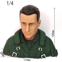 1/4-1/5 pilot modern soldier head can rotate flexibly