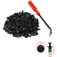 8mm Fender Clips Body Rivets For HONDA TRX 400 EX 400EX 300EX TRX450R For Polaris Sportsman RZR Ranger W/ Fastener Removal Tool