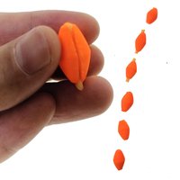 6PCS Fluorescent Orange/Yellow Fly Fishing Tube Float Foam Strike Indicators High Visibility