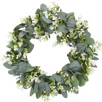 Eucalyptus wreath Artificial plants Background Wall window decorative Wedding party supplies Gifts Diy Christmas home decoration