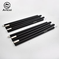 Aricxi 2pcs a lot High Quality Outdoor Ultralight 7075 Aluminium Alloy Sun Shelter Support Rod Pole tarp poles black