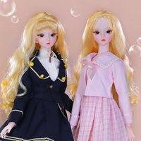 Dream Fairy 1/3 Doll for Girls 34 Joints Body 24 Inch Ball Jointed Doll Full Set Including Clothes Shoes Fashion Clothing BJD