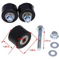 1pc Motorcycle Chain Tensioner Roller Guide 8mm Pulley Wheel Slider With Bolt Gasket For YFZ 350 Car Maintenance Accessories