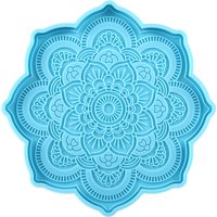 Mandala Coaster Silicone Mold Round Tray Cup Mat Epoxy Resin Casting Mould For DIY Resin Crafts Home Decoration Making Tools