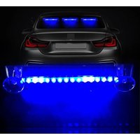 1pc LED Wireless Car LED Alarm Lights Car Solar Flashing Warning Light Auto Super Bright Colorful Universal Interior Decoration