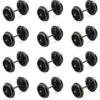 8pcs/12pcs/24pcs HO Scale 36" Metal Spoked Wheels for Model Trains 1:87 Railway Accessories HP2687