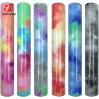 Clouds Rainbow Heat Transfer Vinyl Tie Dye Iron on Tshirt Heat Press Cut Film HTV Printing for Garment Craft Decor DIY