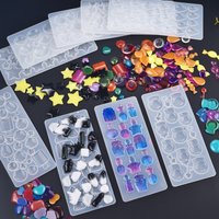 Crystal Patch Silicone Mold Heart Water Drop Shape Patch Resin Mould For DIY Epoxy UV Resin Cabochon Jewelry Making Accessories