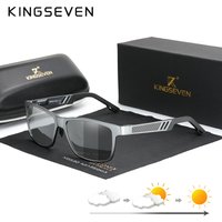 KINGSEVEN Lunettes de soleil photochromiques pour hommes et femmes, lunettes polarisées effet caméléon, lunettes de conduite anti-éblouissement, lunettes de soleil, Zonnebril Heren