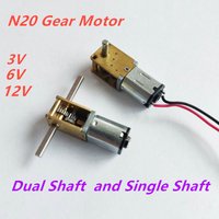 3V/6V/12V Dual /Single Output Shaft N20 Gear Moror Reducer Low Speed 4~380RPM Engine Robot DC Electric Metal Mini Micro Motors