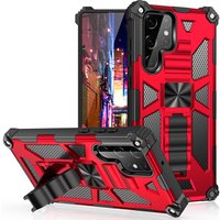 Military Hard Armor Shockproof Case For Samsung Galaxy S26 Ultra S25 FE S24 S23 S22 S21 A57 A17 A15 A16 A56 Kickstand Back Case