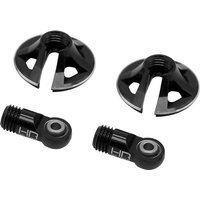 Hot Racing Heavy Duty Locking Shock Rod Ends and Spring Retainer for Arrma Karton Senton Outcast Talion