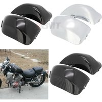 Motorcycle ABS Plastic Side Fairing Battery Cover For Yamaha Virago 400 535 XV400 XV535 1987-2023