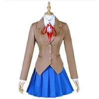 Game Natsuki Cosplay Costumes Doki Doki Natsuki School JK Uniforms Literature Club! DDLC Halloween Costume Schoolgirl Suits