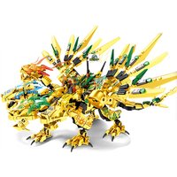 NEW 4in1 Series Golden Dark Bat Pterodactyl Dragon Season 15 Building Blocks Classic Model Sets Bricks Kids Kits