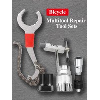 AliExpress NONE Bicycle Repair Tool Kits Chain Breaker Crank Puller Outdoor Cycling Pedal Remover Puller Bike Tools Set MTB Bicycle Accessories