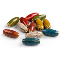 32# 5pcs Big Special Bullet Shape Retro Style Ceramic Beads Pendant Porcelain Jewelry Making For Necklace/Bracelet
