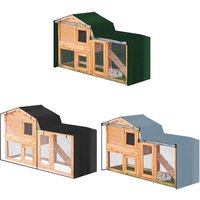 Rabbit Hutch Cover Farm Animal Cage Windproof Cover Pet Bunny Cage Dust Cover Waterproof Dust Cover Easy Cleaning Cage Accessory