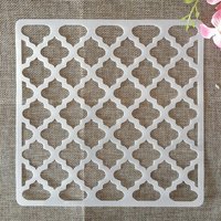 20*20cm Clover Wave Texture DIY Layering Stencils Painting Scrapbook Coloring Embossing Album Decorative Template