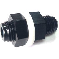 AN6 AN8 AN10 AN12 Aluminum Fuel Cell Bulkhead Fitting Accessories Black Fuel Cell Bulkhead Adapter Fitting