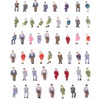 1:50 Scale All Sitting Seated Model Miniature Figures ABS Street Human Passengers For Building Landscape Railway Scenery