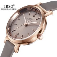 IBSO 8 MM Ultra-Thin Wrist Women Watches Luxury Female Clock Fashion Montre Femme 2022 Ladies Quartz Watch Relogio Feminino