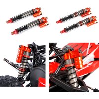 CNC Aluminum Front & Rear Adjustable Piggy Back Reservoir Shocks 8mm for 1/5 Scale HPI Rovan Baja 5B 5T